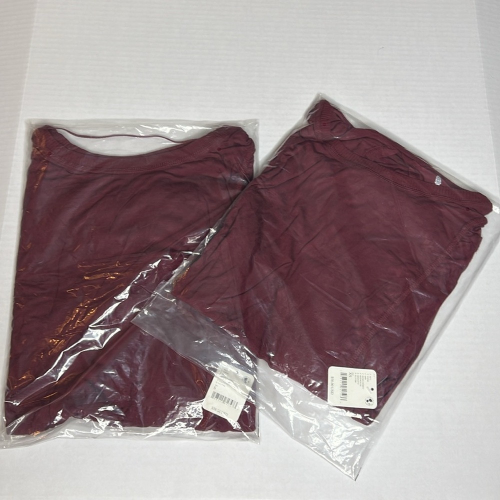 NWT Free People FP Movement Barre None Tee Sour Cherry *Oversized - Picture 5 of 5